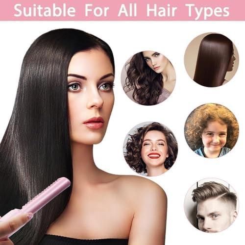 2 in 1 Rechargeable Hair Straightener + Comb