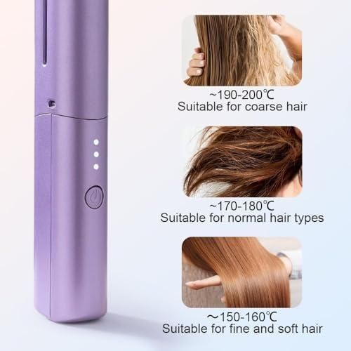 2 in 1 Rechargeable Hair Straightener + Comb